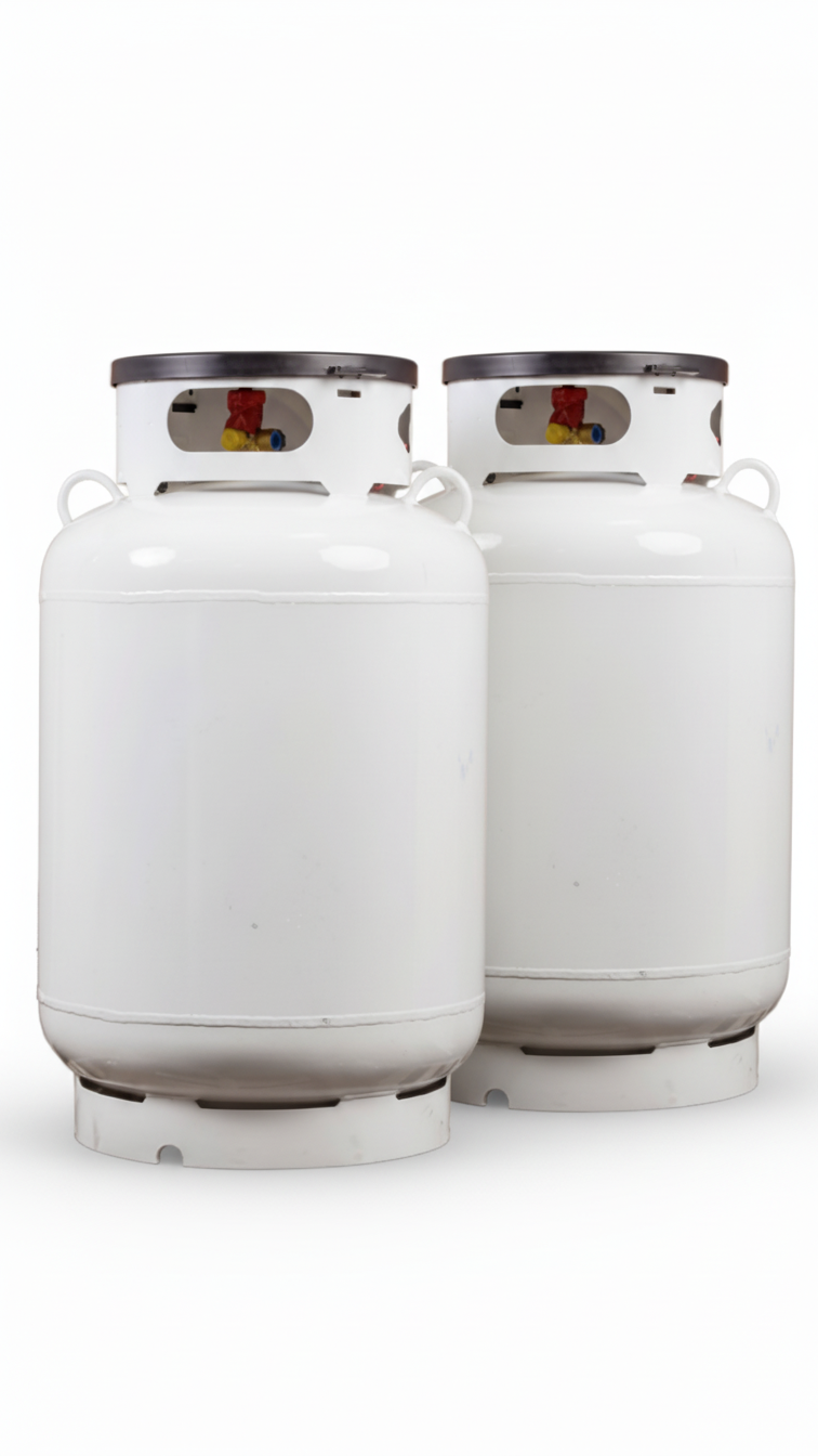 2 X 120 Gal Propane Tanks & Regulator Kit