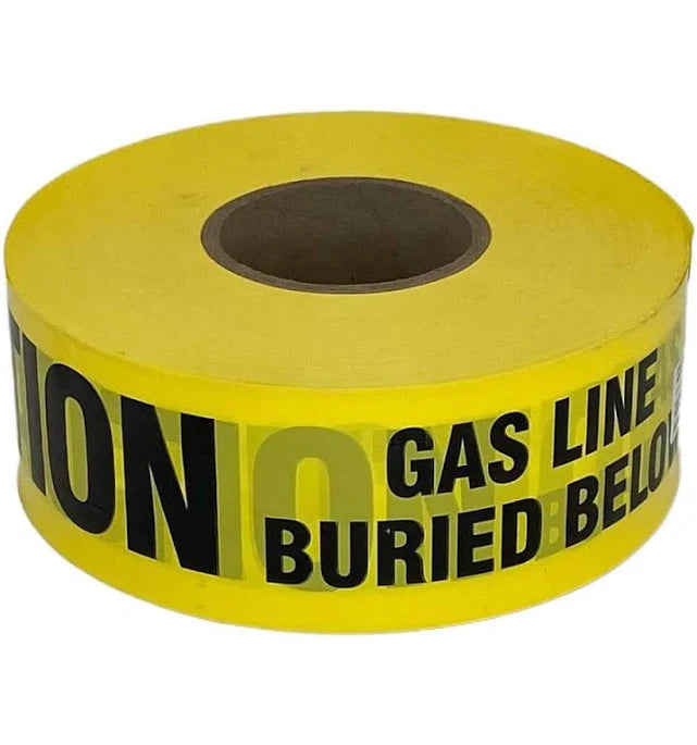 Direct Burial Gas Line Tape: Gas Line Buried Below