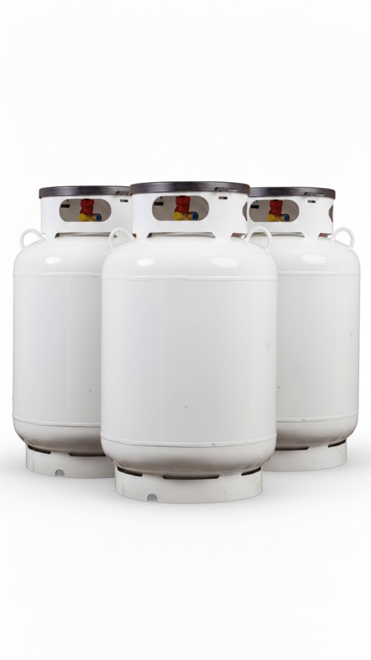 3 X 120 Gal ASME Propane Tank & Regulator Kit
