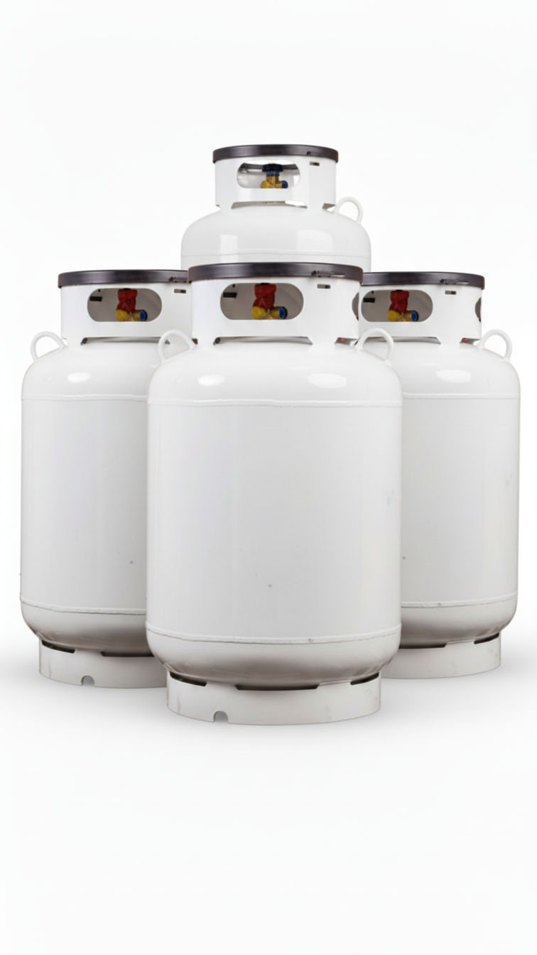 4 X 120 Gal ASME Propane Tank & Regulator Kit